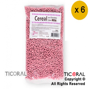 CEREAL CHOCOLATE COLOR ROSA  X 6 paquetes X200GR ARGENFRUT